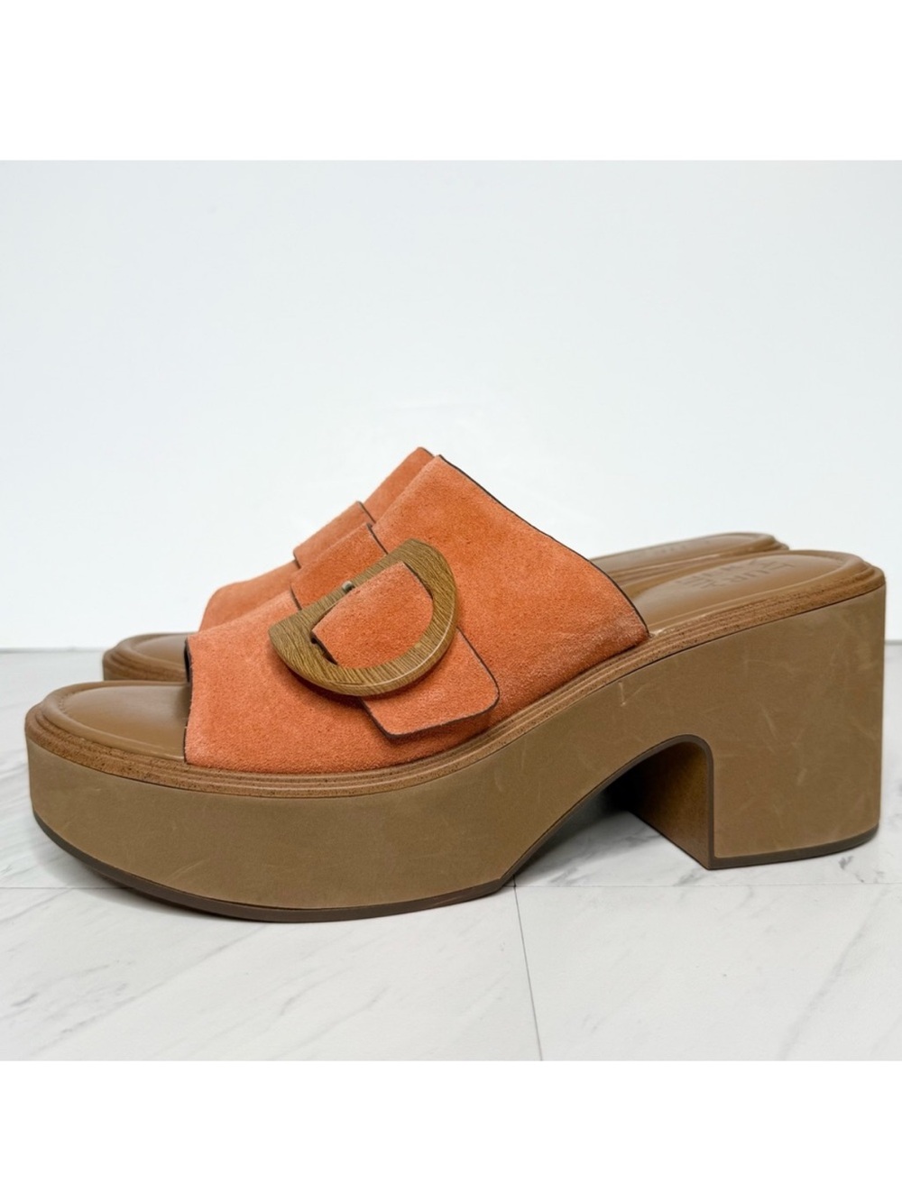 Naturalizer Clara Suede Platform Heeled Sandal 11M